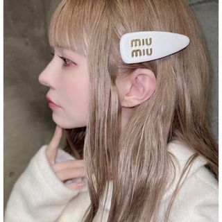 miumiu - miumiu ロゴ ヘアクリップ ミュウミュウ バレッタの通販 by