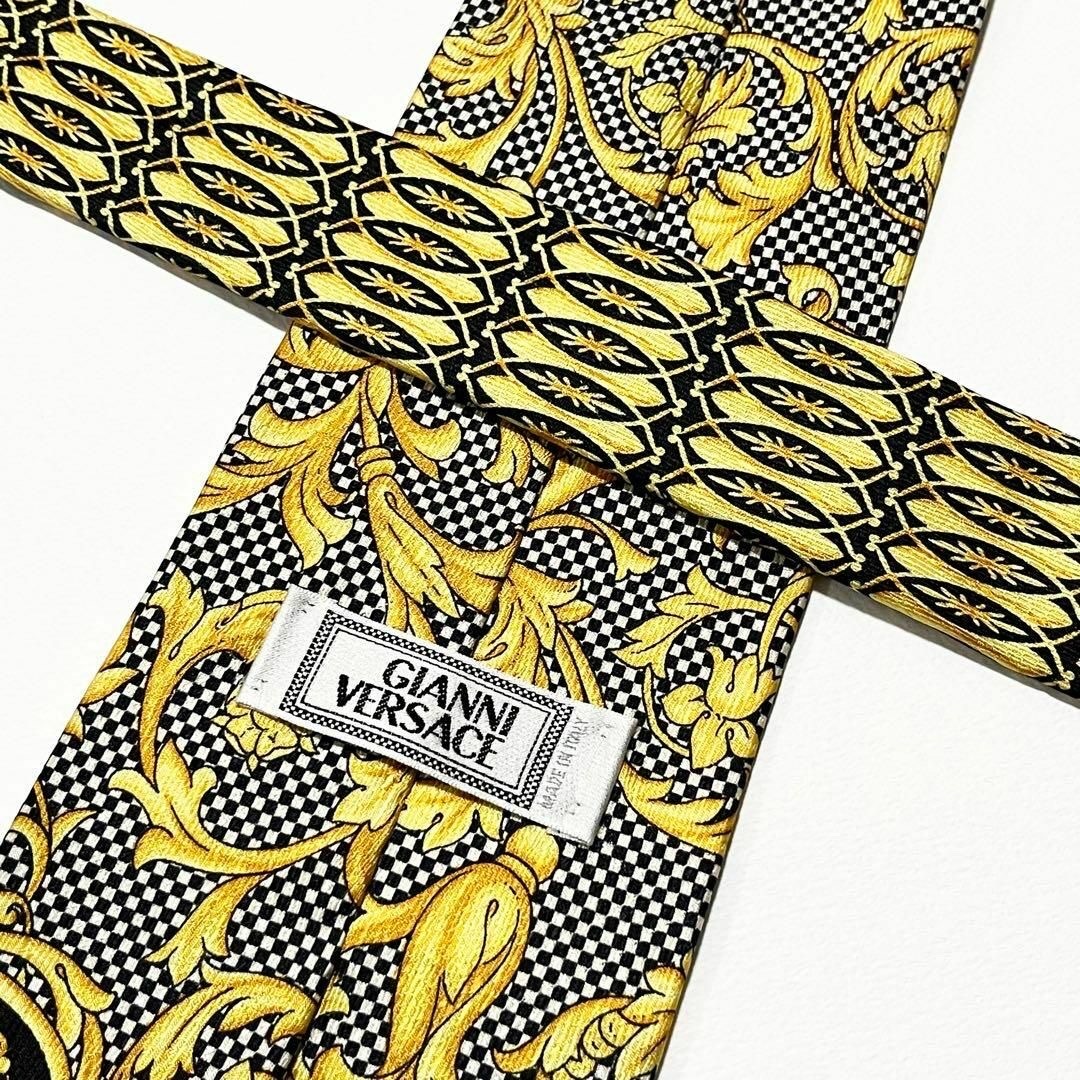 VERSACE ジャンニヴェルサーチ 美品 メデューサ バロック柄 ネクタイ