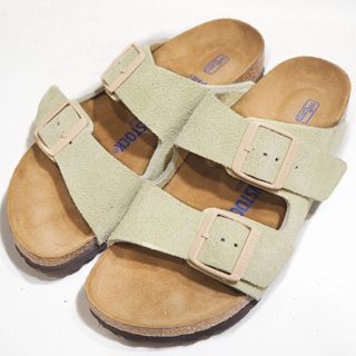 ビルケンシュトック(BIRKENSTOCK)の美品 ビルケンシュトック　アリゾナ　アーモンド サイズ37　24cm ナロー幅(サンダル)