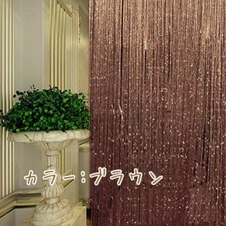✨新品✨おしゃれ キラキラ のれん ブラインド ストリングカーテン(カーテン)