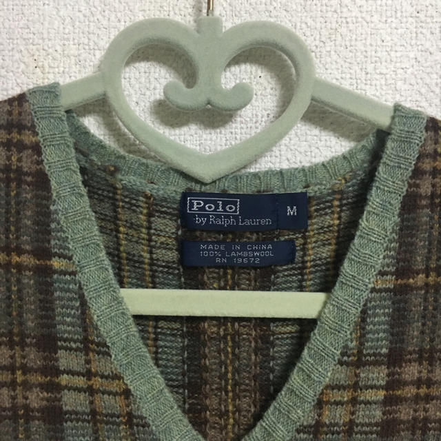 POLO RALPH LAUREN(ポロラルフローレン)のused チェックベスト レディースのトップス(ニット/セーター)の商品写真