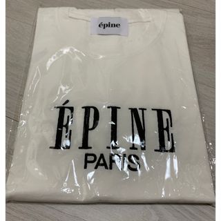 エピヌ(épine)のepine   エピヌ　パリスTシャツ　ホワイト×ブラック(Tシャツ(半袖/袖なし))