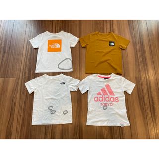 ザノースフェイス(THE NORTH FACE)のノースフェイスのTシャツ3枚‼️アディダス1枚‼️130cm‼️(Tシャツ/カットソー)