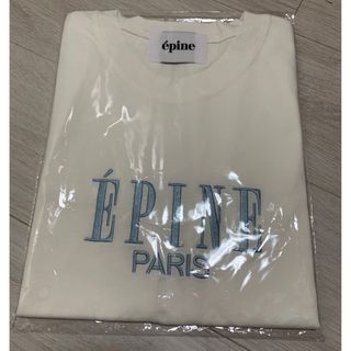 エピヌ(épine)のepine   エピヌ　パリスTシャツ　ホワイト×アイスブルー(Tシャツ(半袖/袖なし))