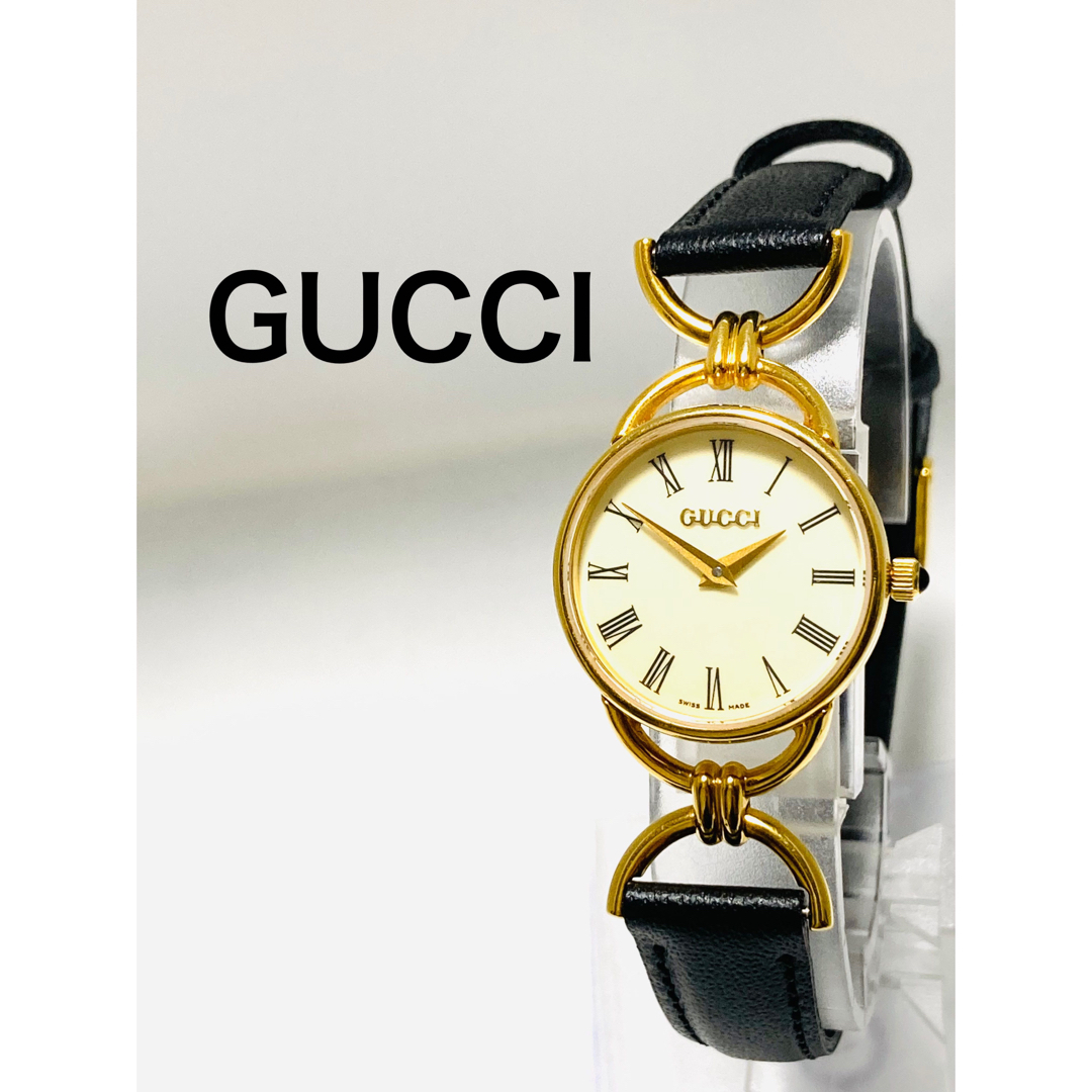 美品！ GUCCI グッチ 電池u0026ベルト新品 レディース腕時計