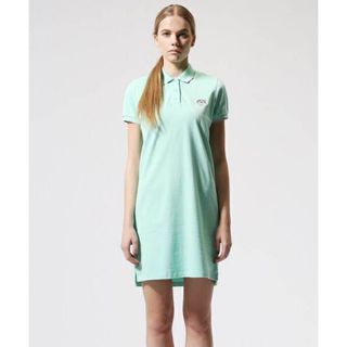 ケンゾー(KENZO)のkenzo polo dress ケンゾー　トラ　シャツ　ワンピース　Lサイズ(ひざ丈ワンピース)