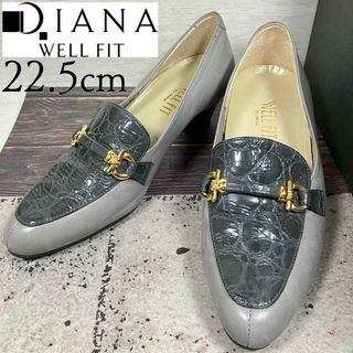 22.5cm*美品*DIANA WELL FIT ローファー フラットシューズ