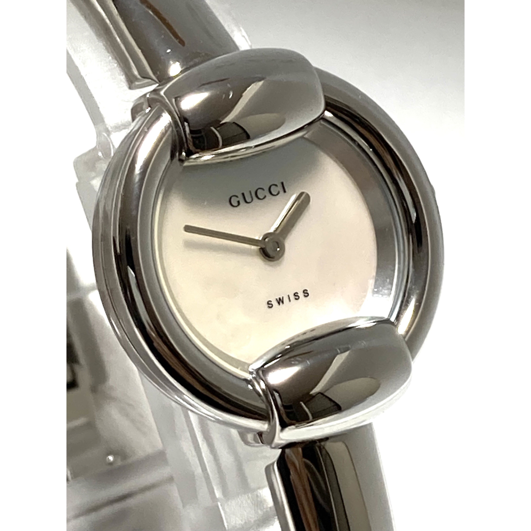 訳ありセール 格安) グッチ GUCCI 女性用 腕時計 電池新品 s1535