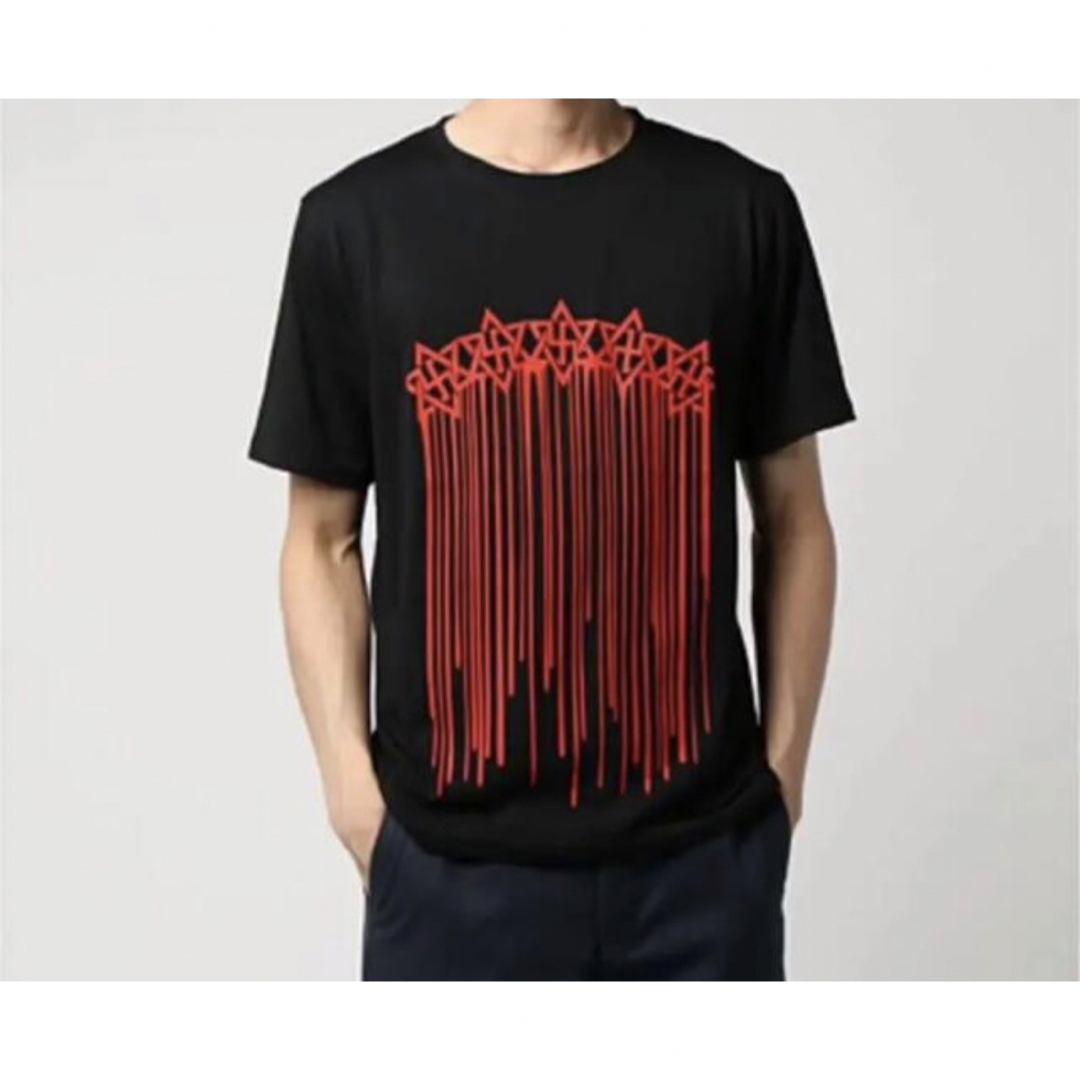 ANTI(アンチ)の新品　ANTI ART ロングドリップスター　Tシャツ　ブラック　M メンズのトップス(Tシャツ/カットソー(半袖/袖なし))の商品写真