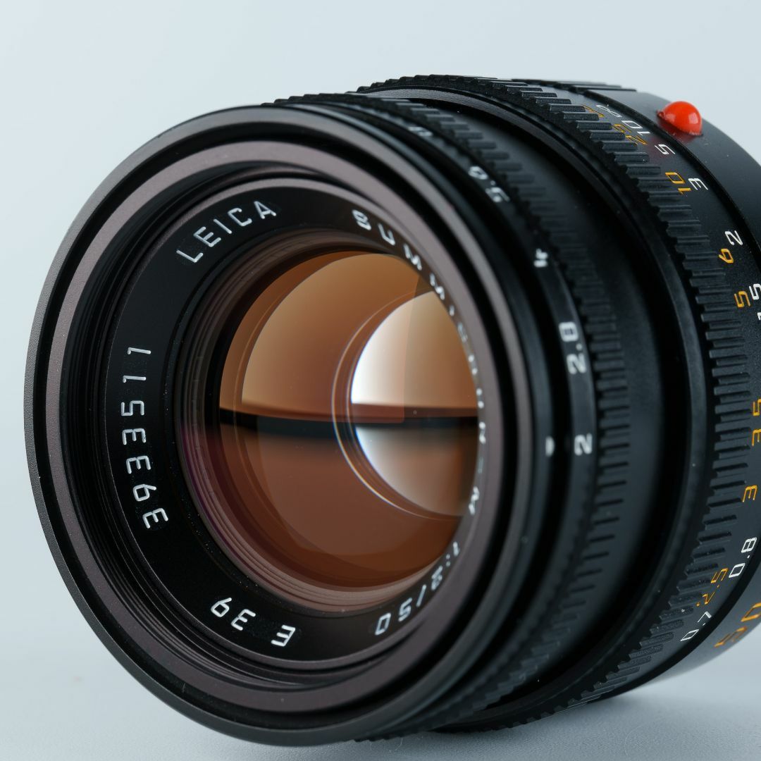 LEICA(ライカ)の美品！名玉の現行型！Leica Summicron 50mm F2 4th 黒 スマホ/家電/カメラのカメラ(レンズ(単焦点))の商品写真