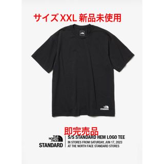 ザノースフェイス(THE NORTH FACE)のノースフェイススタンダード hem logo tee XXL 黒(Tシャツ/カットソー(半袖/袖なし))