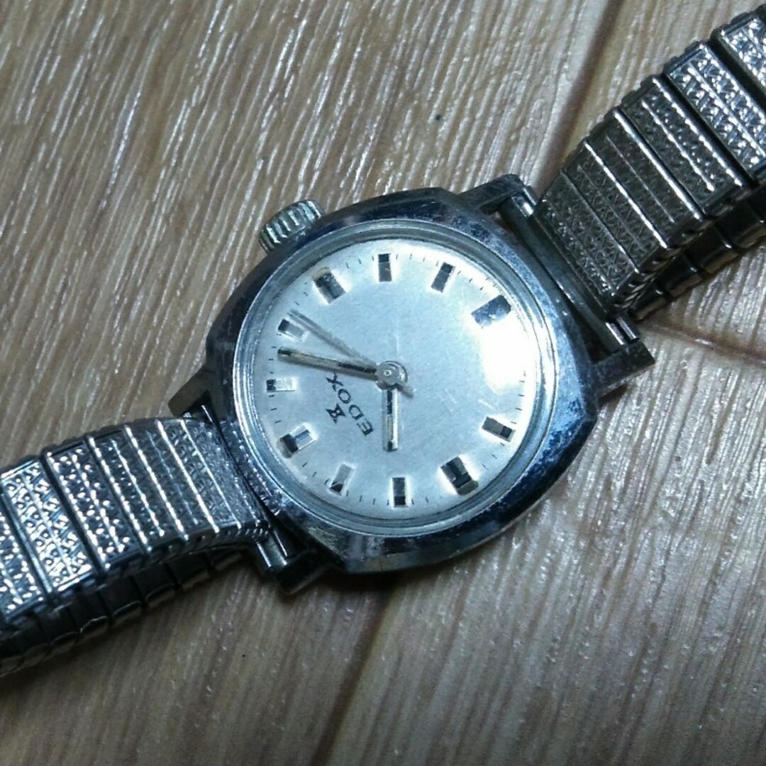 EDOX(エドックス)のEDOX レディース　17JEWELS 手巻き　アンティーク　動作品 レディースのファッション小物(腕時計)の商品写真