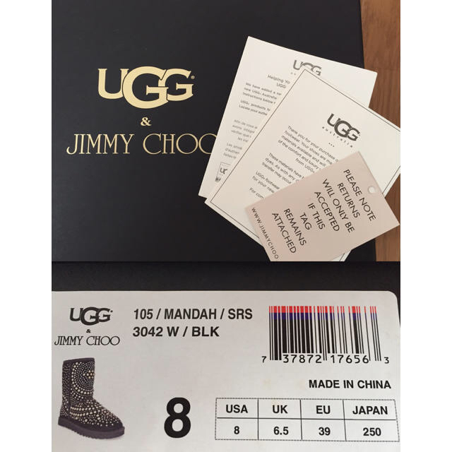 JIMMY CHOO(ジミーチュウ)のUGG ジミーチュウコラボ ムートンブーツ レディースの靴/シューズ(ブーツ)の商品写真