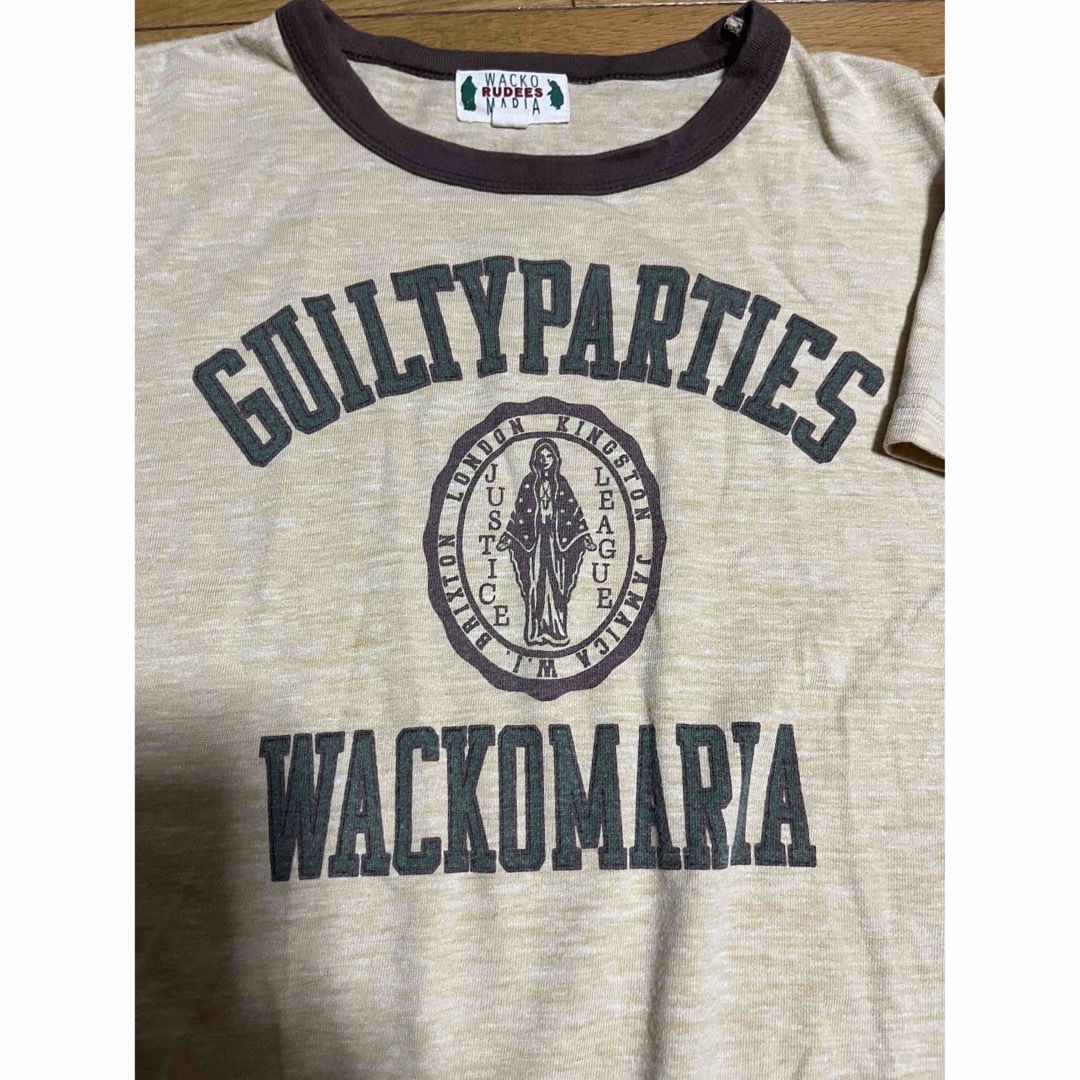 WACKO MARIA(ワコマリア)の初期　WACKO MARIAワコマリリンガーマリアTシャツ　Sサイズ　イエロー メンズのトップス(シャツ)の商品写真