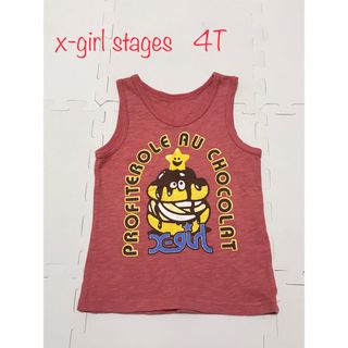 エックスガールステージス(X-girl Stages)の最終値下げ☆x-girl stages☆タンクトップ プロフィトロール4T(Tシャツ/カットソー)