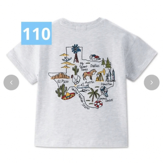 シマムラ(しまむら)のリトルウィークエンド　LittleWEEKEND 半袖　Tシャツ　刺繍　110(Tシャツ/カットソー)