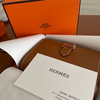 エルメス(Hermes)の新品⭐︎エルメス　べアン　コンパクト　ヴォー・エプソン　ゴールド　二つ折り財布(折り財布)