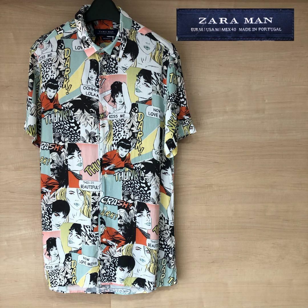 ZARA - ZARAMAN ザラ アロハシャツ レーヨンシャツの通販 by ブッセ's ...