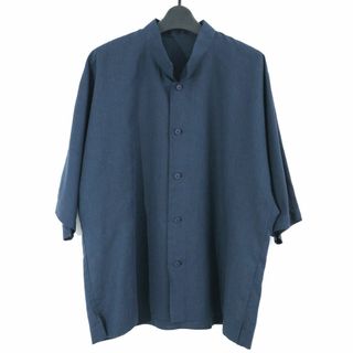 イッセイミヤケ(ISSEY MIYAKE)のオムプリッセ イッセイミヤケ 22SS リネンコットンドルマンスリーブシャツ(シャツ)