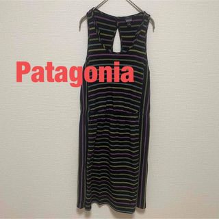 パタゴニア(patagonia)のプーキー様専用38パタゴニア Patagonia ワンピース ボーダー XS (ひざ丈ワンピース)