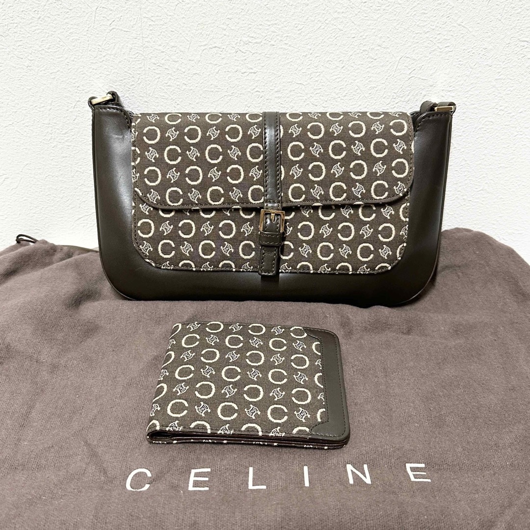 CELINEセリーヌ　ショルダーバッグ  財布　Cマカダム　2点セット