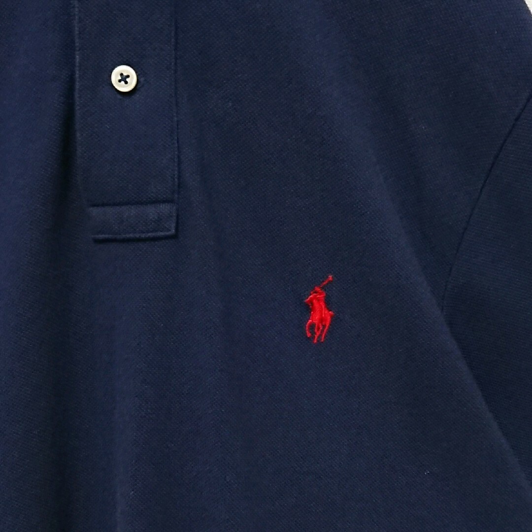 POLO RALPH LAUREN(ポロラルフローレン)のポロ ラルフローレン ワンポイント 刺繍 ロゴ ネイビー 半袖 ポロシャツ メンズのトップス(ポロシャツ)の商品写真