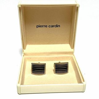 ピエールカルダン(pierre cardin)のピエールカルダン カフス ストライプ ビンテージ シルバー チタン ステンレス(カフリンクス)