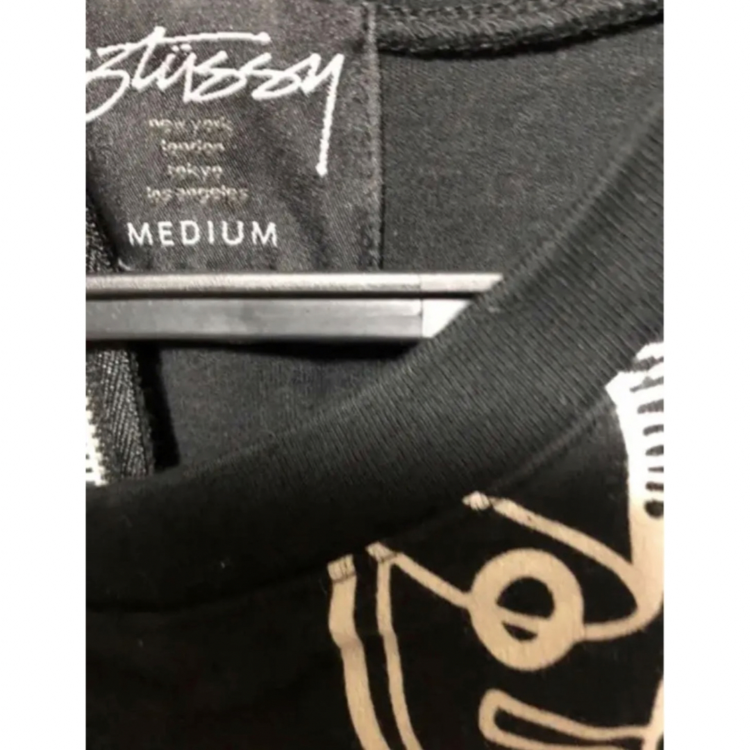 STUSSY(ステューシー)のSTUSSY ステューシー　ワンピース  黒　M 美品 レディースのワンピース(ロングワンピース/マキシワンピース)の商品写真