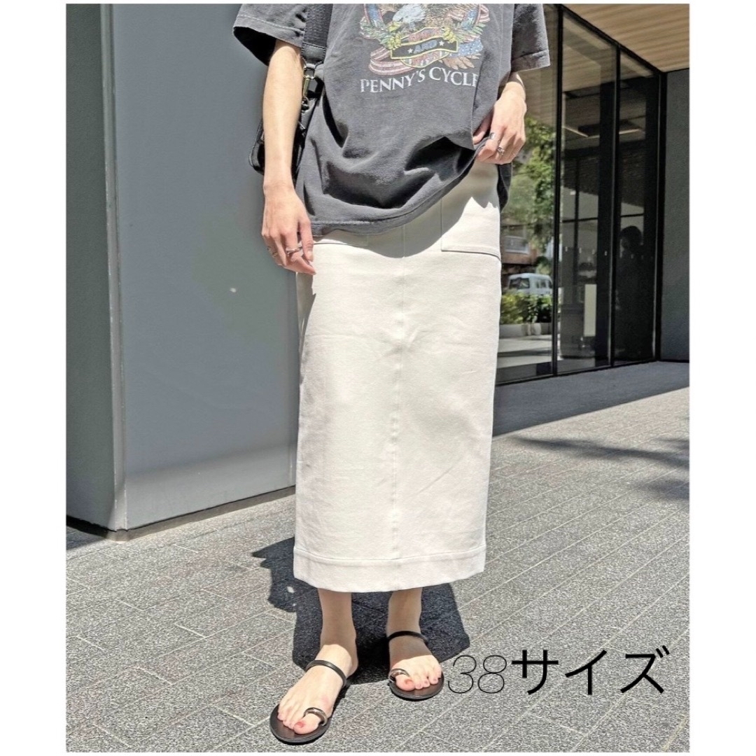 ウォッシャブルストレッチタイトスカート - ひざ丈スカート