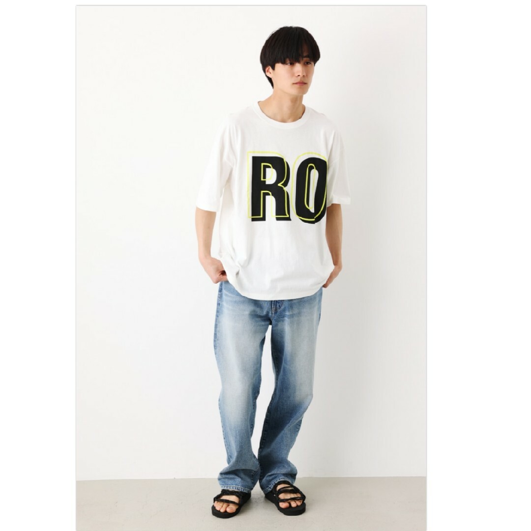 RODEO CROWNS WIDE BOWL(ロデオクラウンズワイドボウル)のレーザーロゴTシャツ メンズのトップス(Tシャツ/カットソー(半袖/袖なし))の商品写真