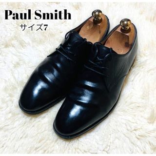 ポールスミス(Paul Smith)の【美品】ポールスミス プレーントゥ  25.5㎝ 革靴 レザー 黒(ドレス/ビジネス)