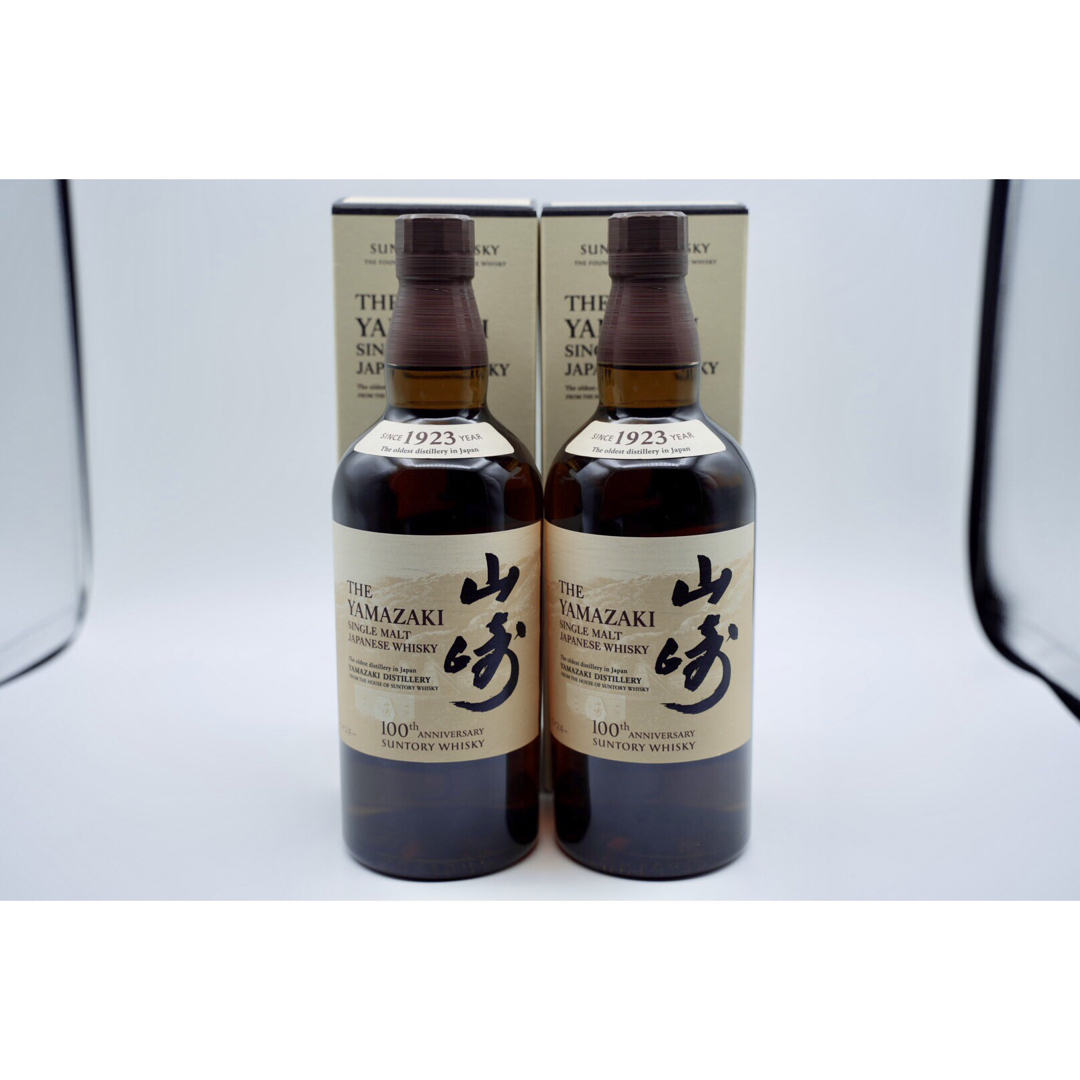 100周年ラベル 山崎 シングルモルト ウイスキー 700ml-