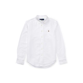 ポロラルフローレン(POLO RALPH LAUREN)のポロラルフローレン コットンオックスフォードシャツ キッズ 白 120(ドレス/フォーマル)