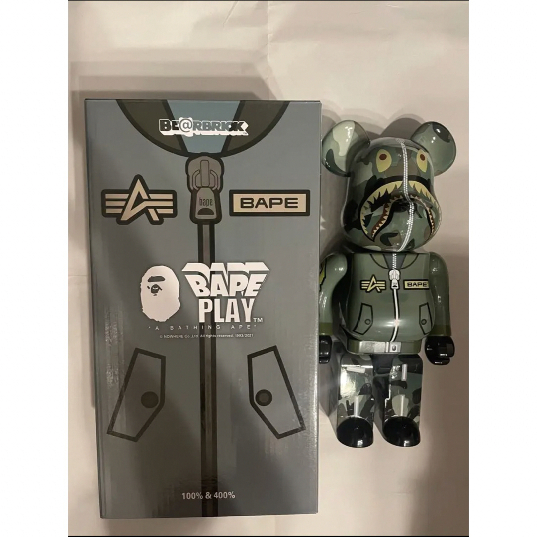 APE BE@RBRICK400% メディコムトイ　グリーンカモ　初期