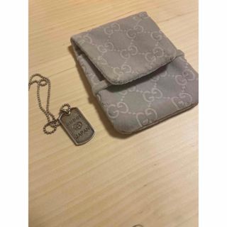 グッチ(Gucci)のGUCCI ドックタグ　ネックレス　トップ(ネックレス)