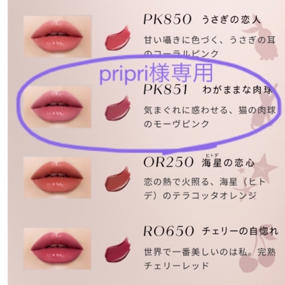 VISEE(ヴィセ)のPK851 【pripri様専用】ヴィセ　ネンマクフェイクルージュ コスメ/美容のベースメイク/化粧品(口紅)の商品写真