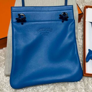 エルメス(Hermes)のアリーヌミニ　ブルーザンジバル　ミコノス　エルメス　HERMES　鞄　美品(ショルダーバッグ)