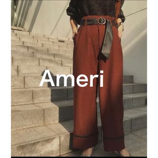 アメリヴィンテージ(Ameri VINTAGE)のAmeriベルト付きストレートパンツ(カジュアルパンツ)