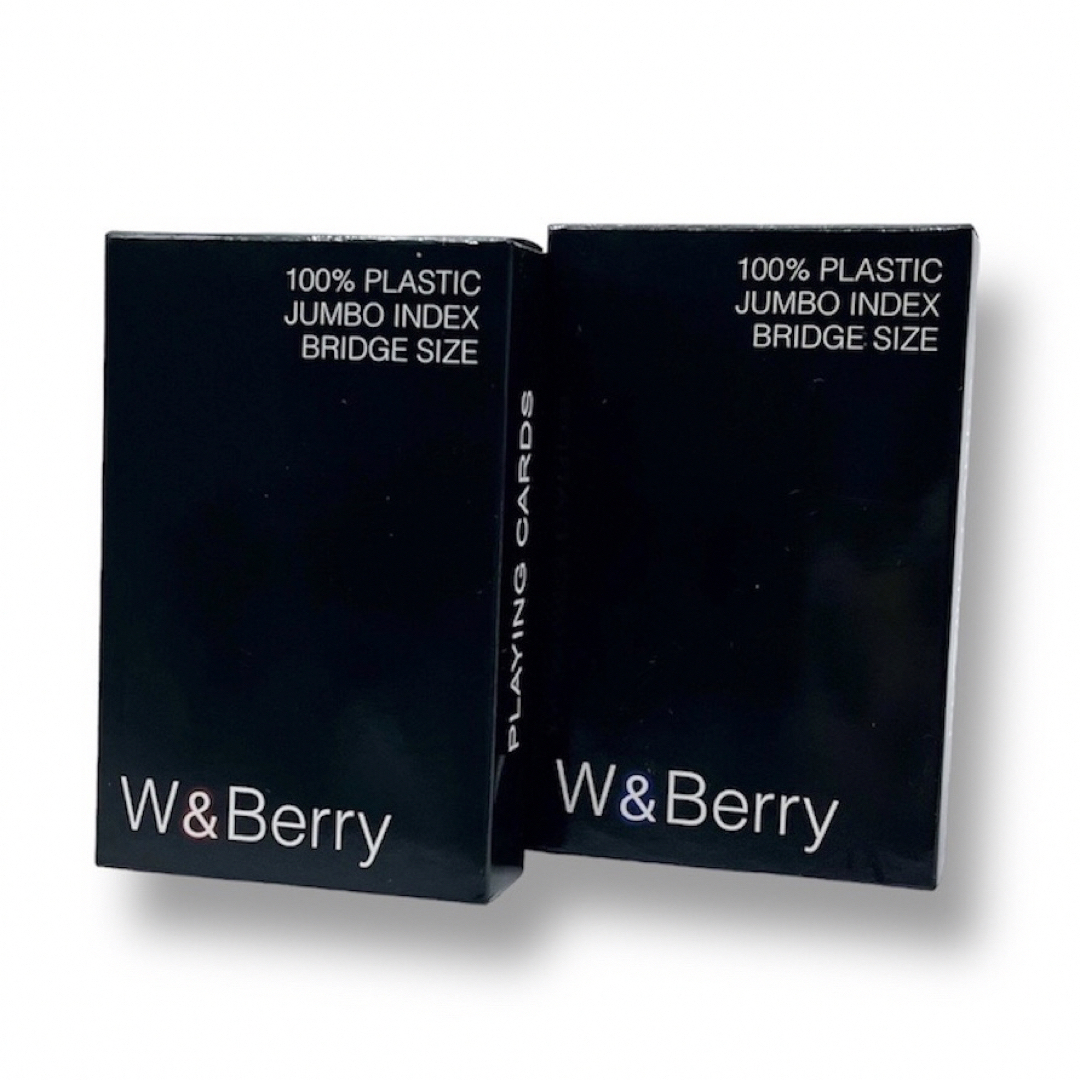 W&Berry(PF) 6デッキ プラスチック製ポーカートランプ ブリッジサイズ