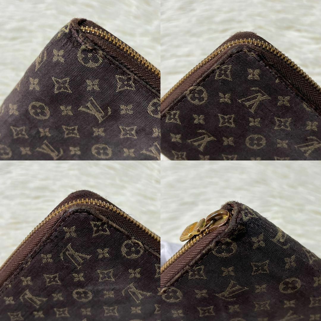 LOUIS VUITTON(ルイヴィトン)の【美品】ルイヴィトン 長財布 ラウンドファスナー デニム モノグラムイディール レディースのファッション小物(財布)の商品写真