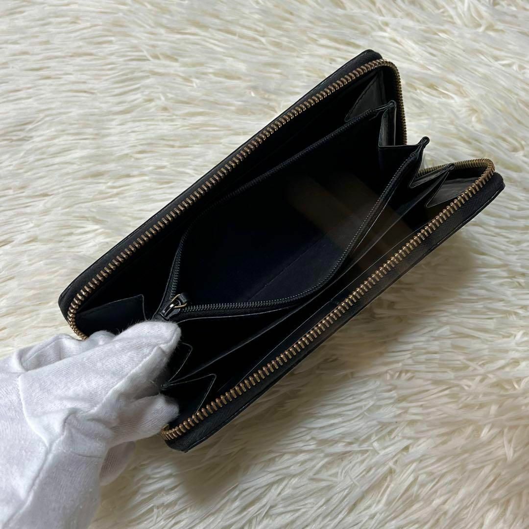 Gucci - 【美品】グッチ 長財布 ラウンドファスナー GGスプリーム PVC