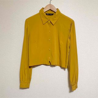 ザラ(ZARA)の◎ ZARA ショート丈 長袖シャツ ブラウス(シャツ/ブラウス(長袖/七分))