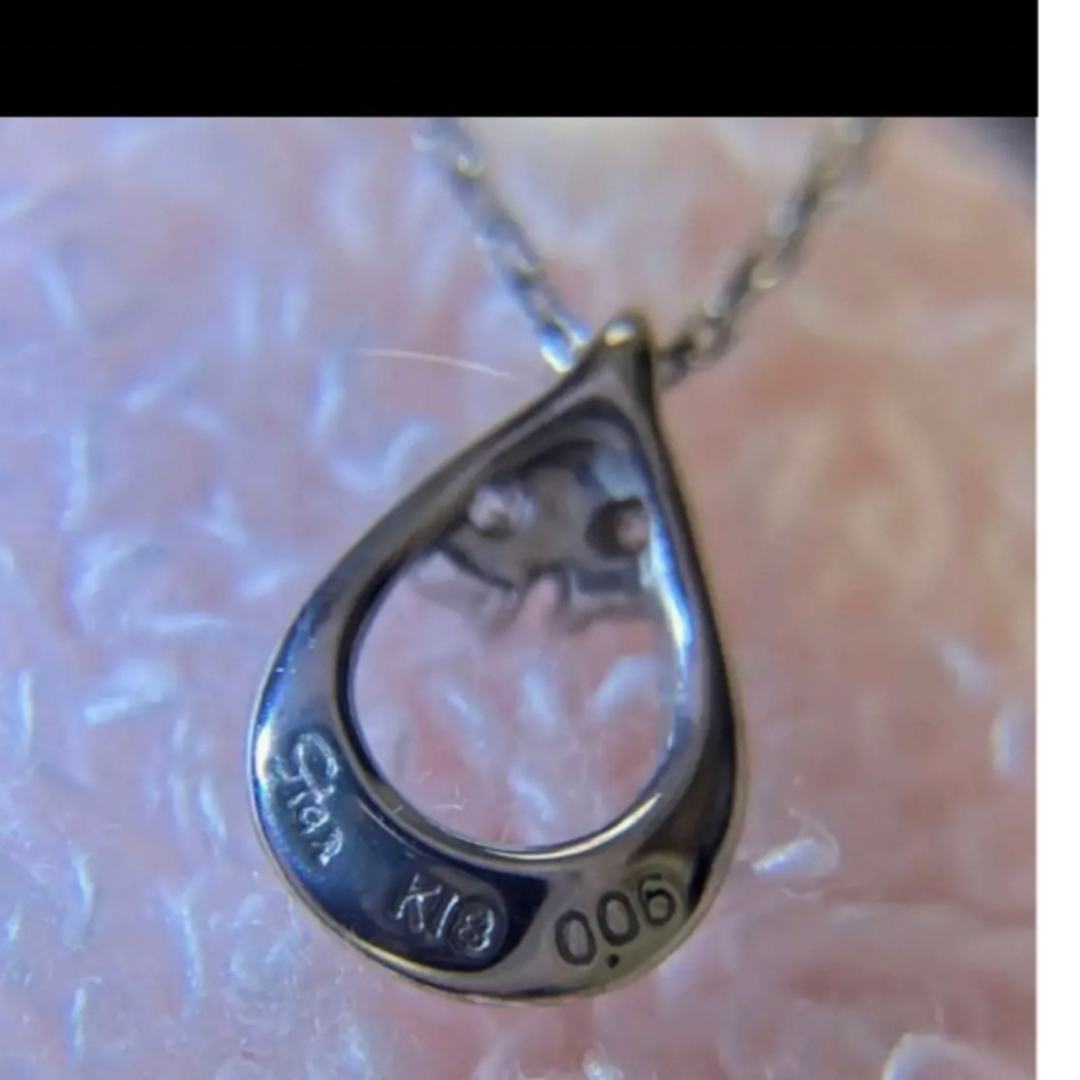 シンプルでおしゃれ STAR JEWELRY 55anniversaryネックレス K18 ダイヤ