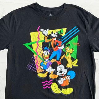 ディズニー(Disney)のLRU  Tシャツ Disney 黒 ディズニー　ドナルド　グーフィー　プルート(Tシャツ/カットソー(半袖/袖なし))