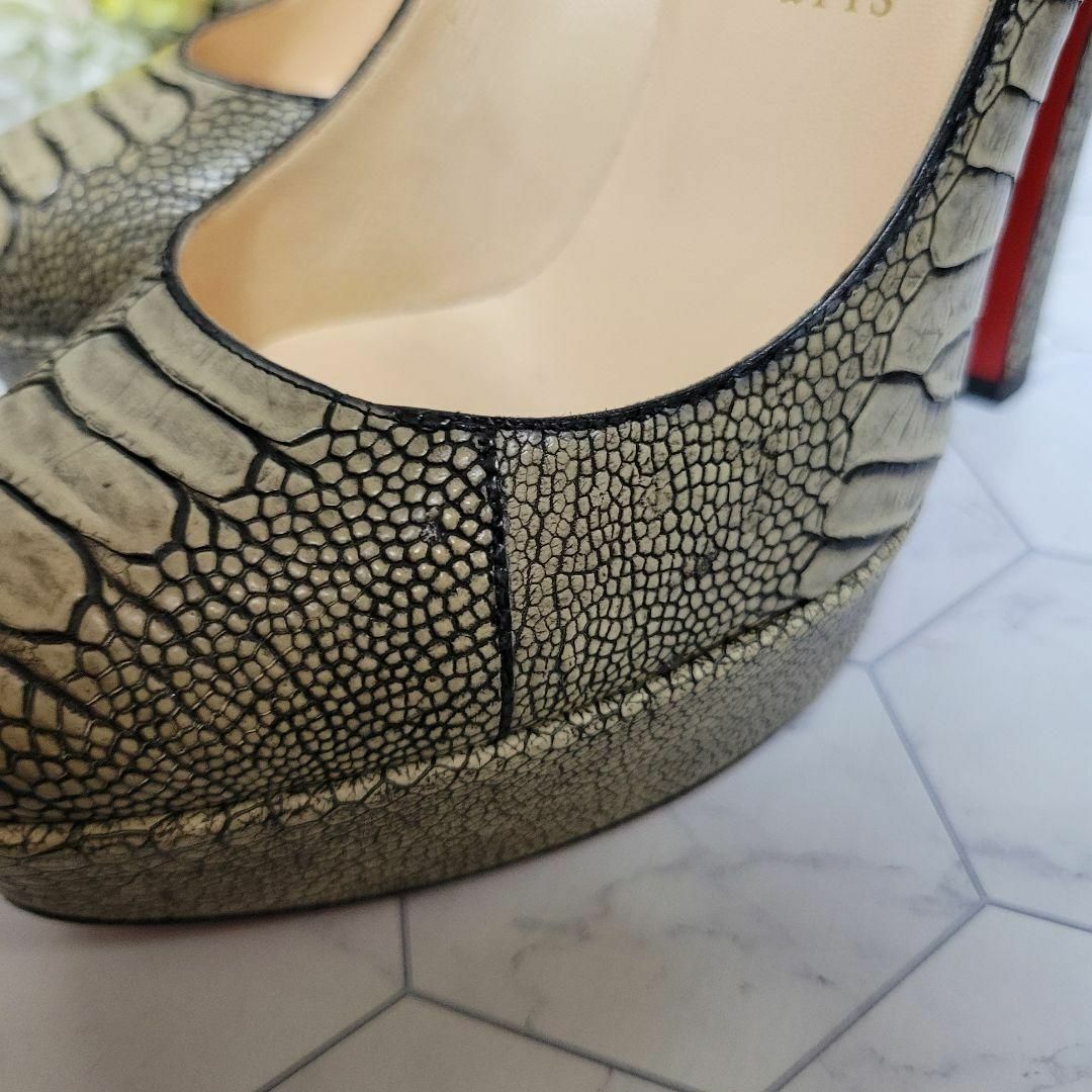 Christian Louboutin - ルブタン レザー パンプス 厚底 ハイヒール