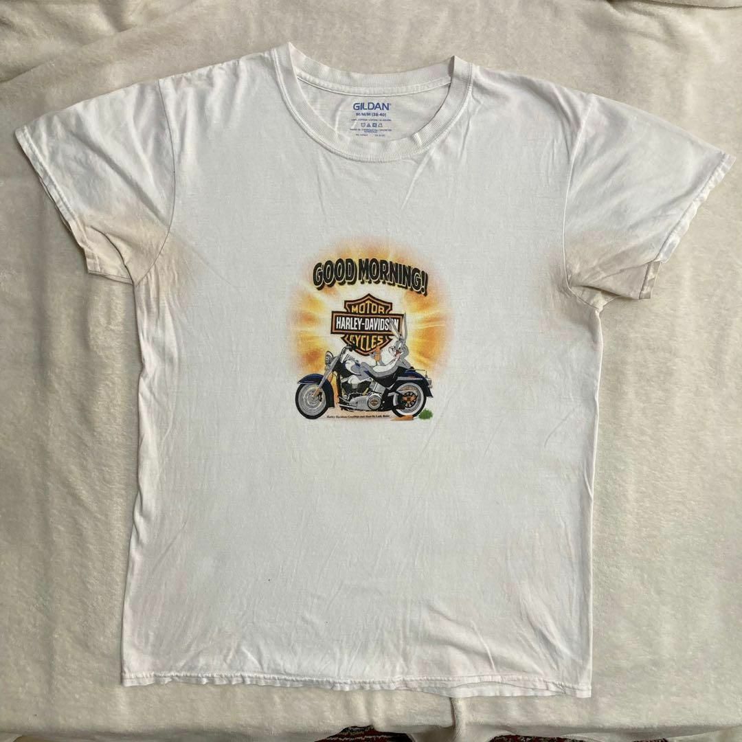 Harley Davidson - LRP Tシャツ 古着 白 ハーレーダビッドソン バイク