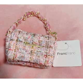 フランフラン(Francfranc)のFrancfranc バッグチャーム エコバッグ ライトピンク(エコバッグ)