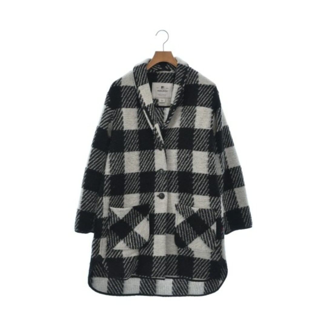 WOOLRICH - WOOLRICH ウールリッチ コート（その他） S 黒x白(チェック