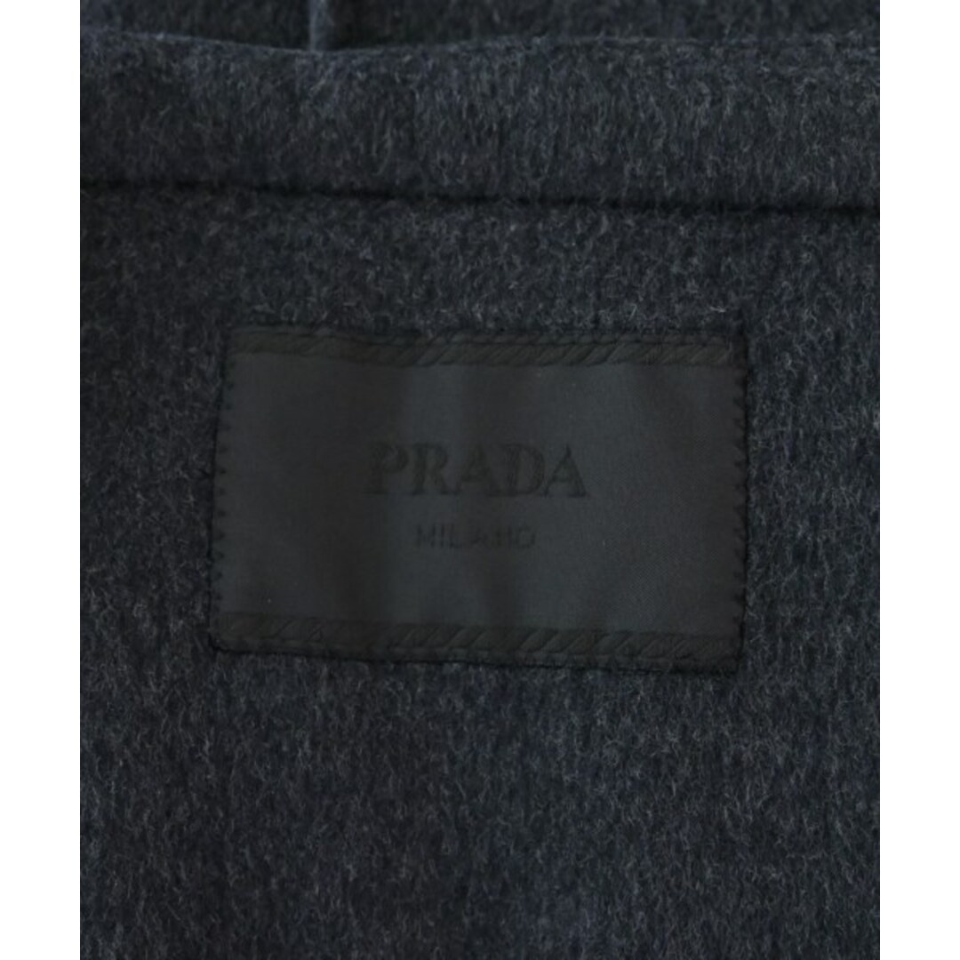 PRADA(プラダ)のPRADA プラダ チェスターコート 50(XL位) グレー 【古着】【中古】 メンズのジャケット/アウター(チェスターコート)の商品写真