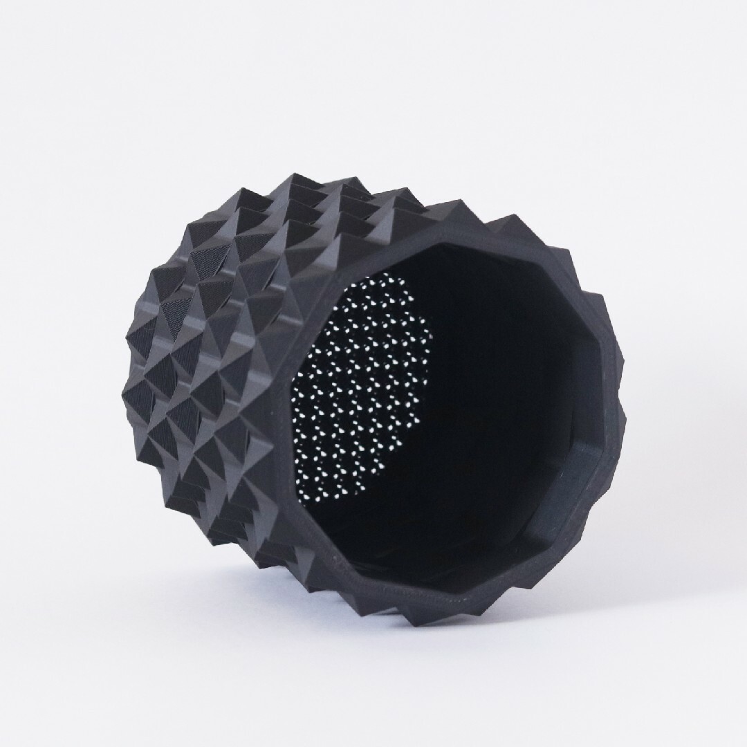 Adv-001-2(86×80)2set 植木鉢 おしゃれ 水捌け シンプル 黒